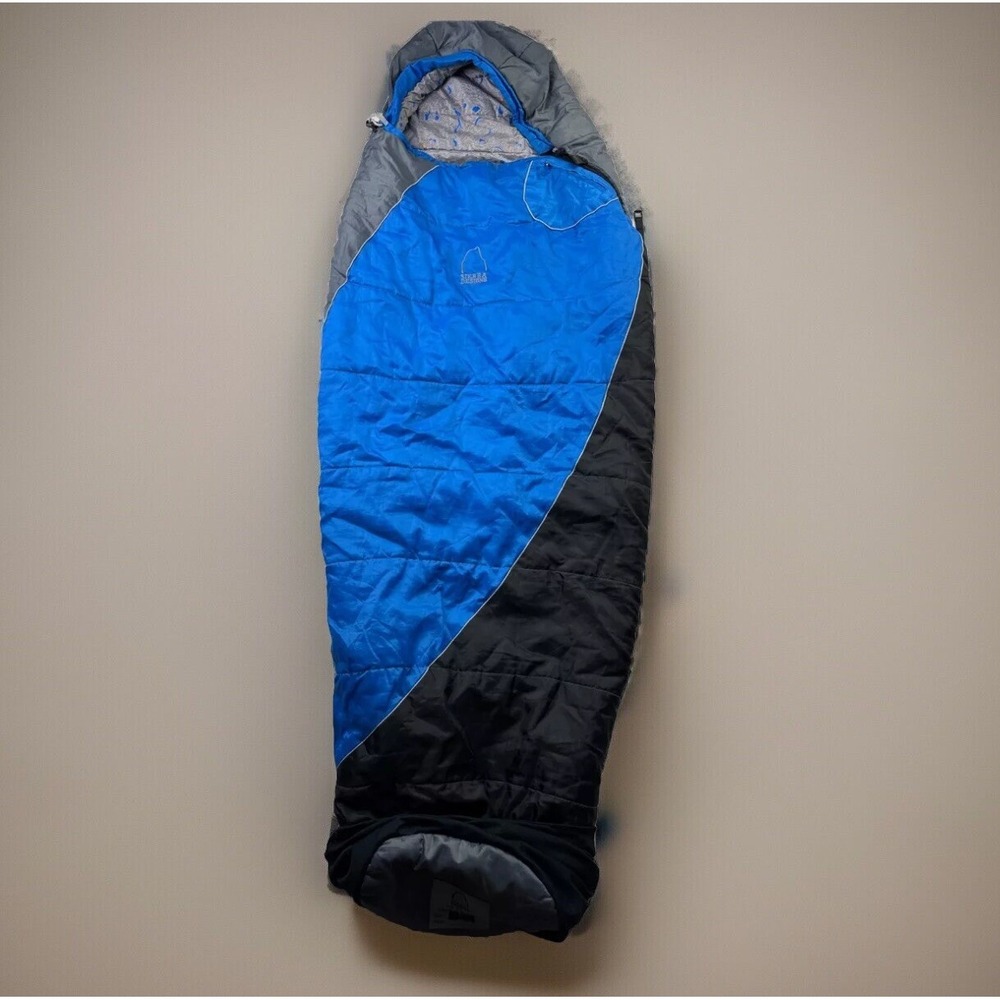 Sierra Designs Sleeping Bag Youth Boys Big Dog 35 HeatSync 35°F Camp Backpack